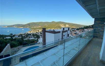 Bodrum Torba’da Kiralık Tüm Katlardan Deniz Manzaralı ve Özel Havuzlu Müstakil 5+1 Lüks Villa