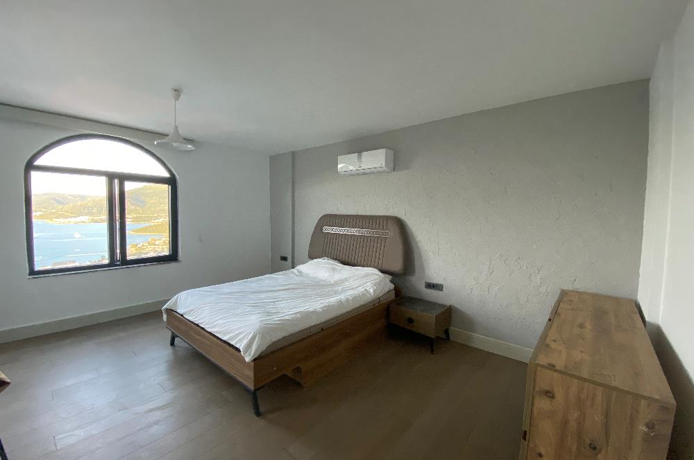 Bodrum Torba’da Kiralık Tüm Katlardan Deniz Manzaralı ve Özel Havuzlu Müstakil 5+1 Lüks Villa