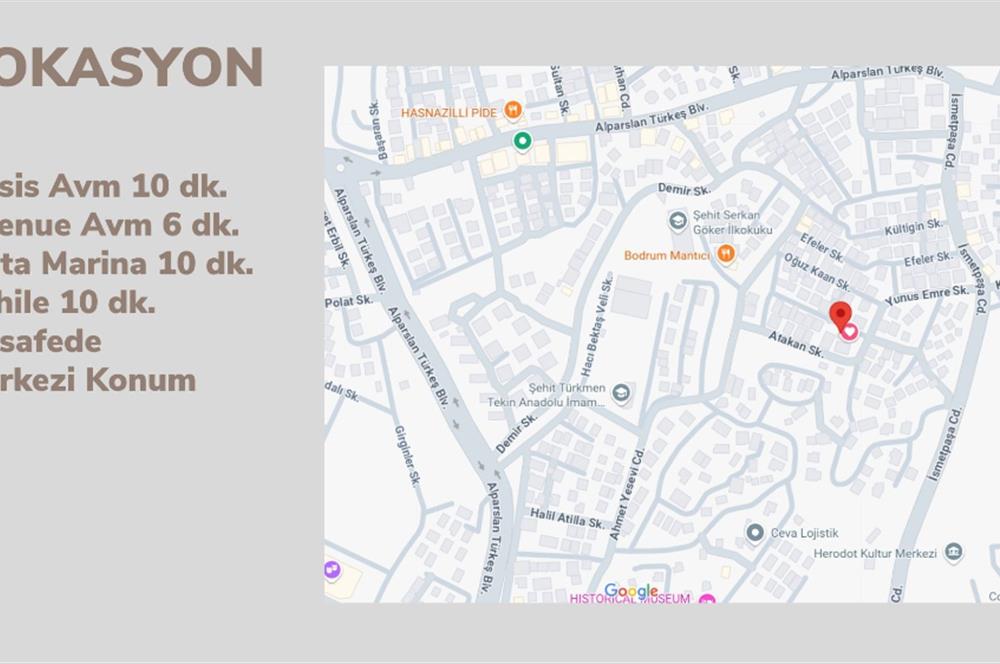 BODRUM KONACIK MERKEZİ KONUMDA ÖZEL OTOPARKLI BAHÇE KATI DAİRE