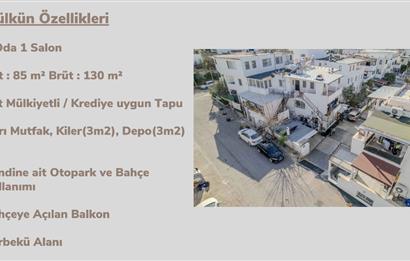BODRUM KONACIK MERKEZİ KONUMDA ÖZEL OTOPARKLI BAHÇE KATI DAİRE