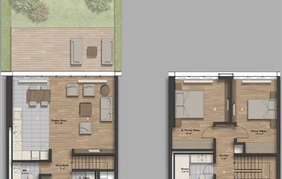 İNCEK LOFT'TA SATILIK 2+1 BAHÇELİ DUBLEKS