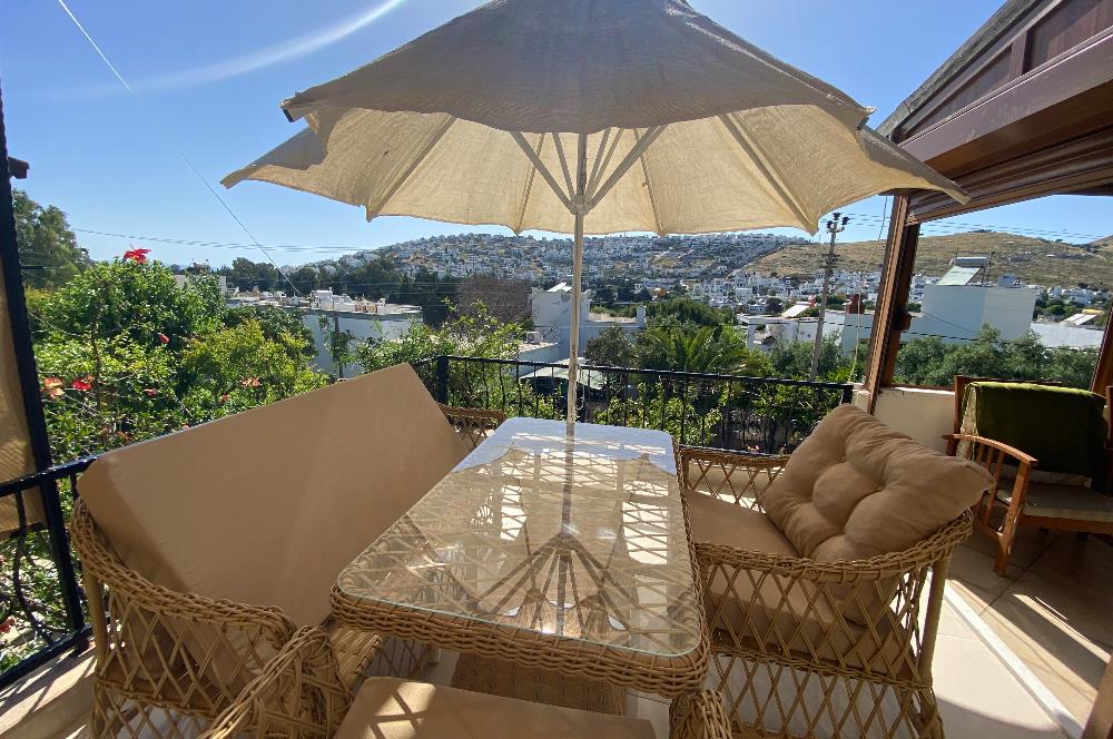 Bodrum Akyarlar Fener Sahiline Yürüme Mesafesinde Havuzlu Site İçinde Kiralık Müstakil Bahçeli Dubleks Yazlık