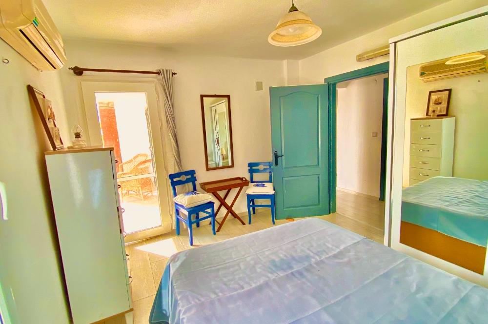 Bodrum Gümüşlük Plajlı Gümsan Sitesinde Satılık İliz Dubleks