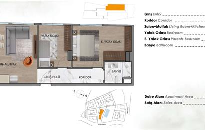 C21 Palmy den FIRSAT Çengelköy Bahçelievler de 2+1 85 m2 Satılık