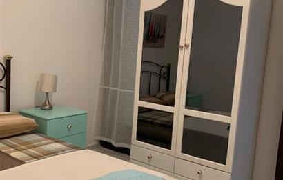 DATÇA MERKEZDE PANORAMİK DENİZ MANZARALI FULL EŞYALI KİRALIK2+1