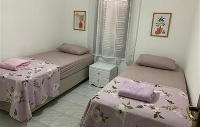 DATÇA MERKEZDE PANORAMİK DENİZ MANZARALI FULL EŞYALI KİRALIK2+1