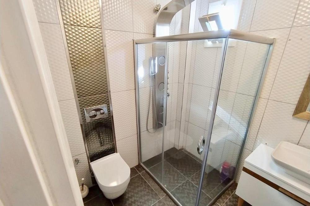 DATÇA MERKEZDE PANORAMİK DENİZ MANZARALI FULL EŞYALI KİRALIK2+1