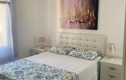 DATÇA MERKEZDE PANORAMİK DENİZ MANZARALI FULL EŞYALI KİRALIK2+1