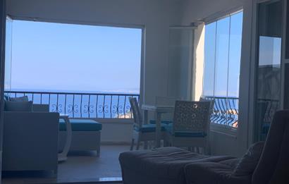 DATÇA MERKEZDE PANORAMİK DENİZ MANZARALI FULL EŞYALI KİRALIK2+1