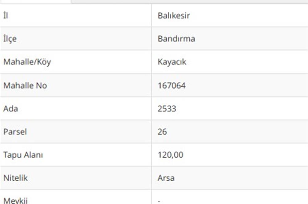 C21'den Kayacık'da Satılık Arsa