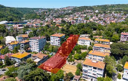 Sarıyer'de içinde 1 VİLLA ve 6 DAİRELİ BİNA bulunan 1361 m2 ARSA