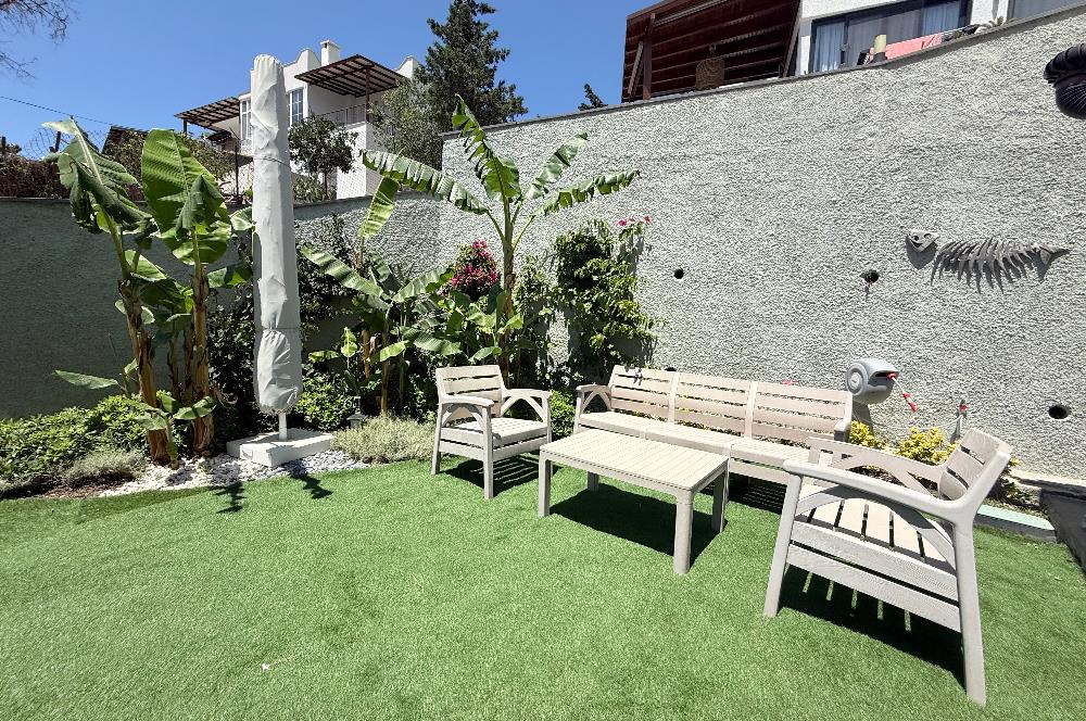 Bodrum Gündoğan Farilya’da Müstakil Girişli ve Geniş Bahçe Kullanımlı Satılık 3+1 Bahçe Katı Daire