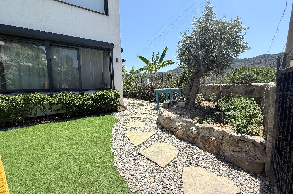 Bodrum Gündoğan Farilya’da Müstakil Girişli ve Geniş Bahçe Kullanımlı Satılık 3+1 Bahçe Katı Daire