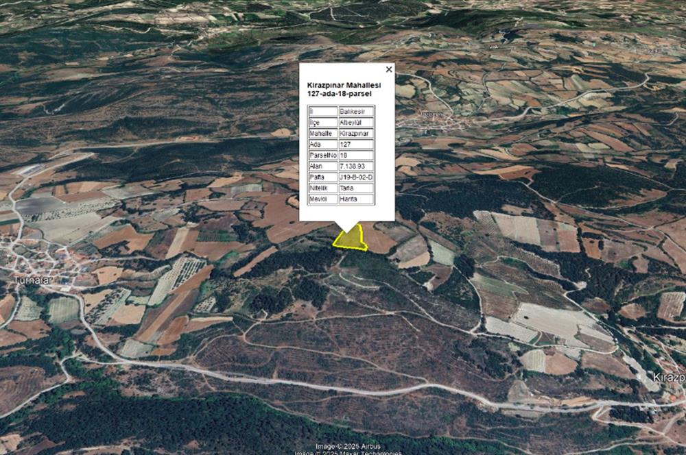C21 BAL'dan Kirazpınar köyünde 7 Dönüm Orman kenarı