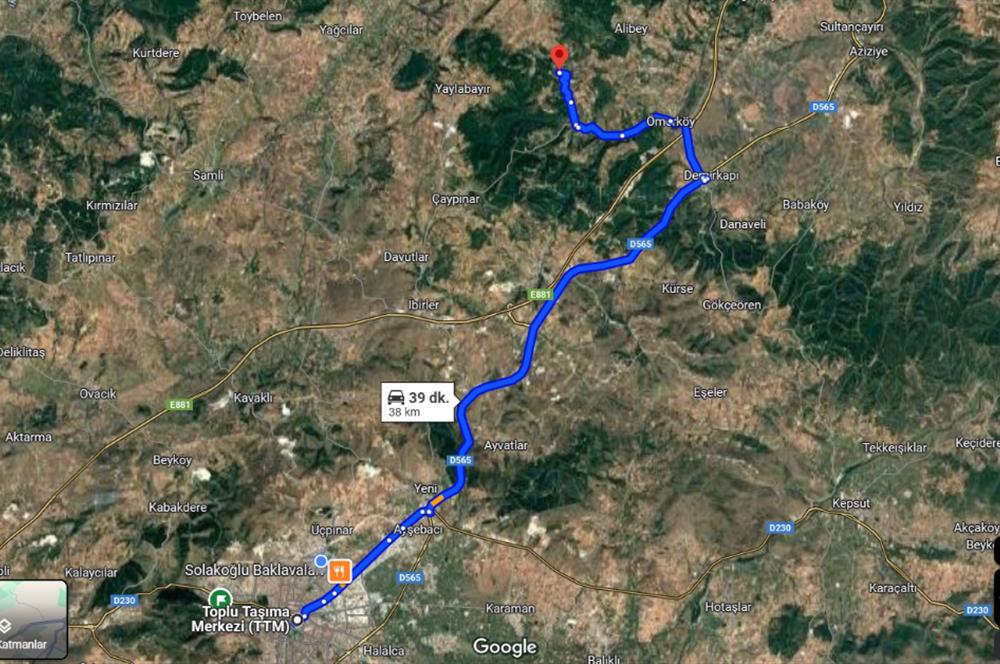C21 BAL'dan SUSURLUK ASMALIDERE'DE RESMİ YOL MEVCUT 7500M2 BADEMLİK