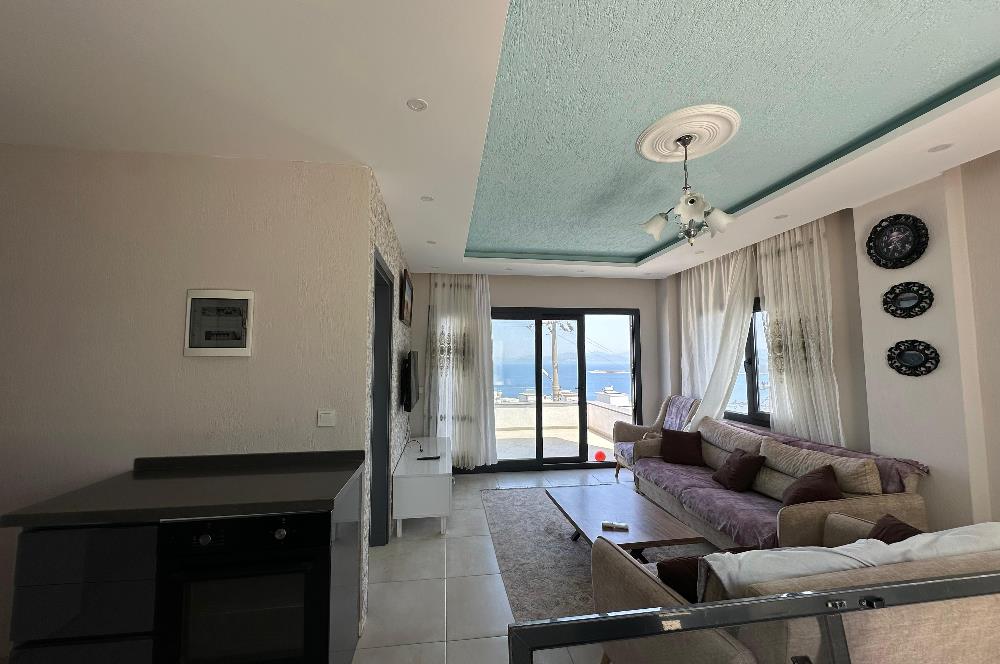 Gündoğan Plajlı Sitede 1+1 Eşyalı Kiralık Daire
