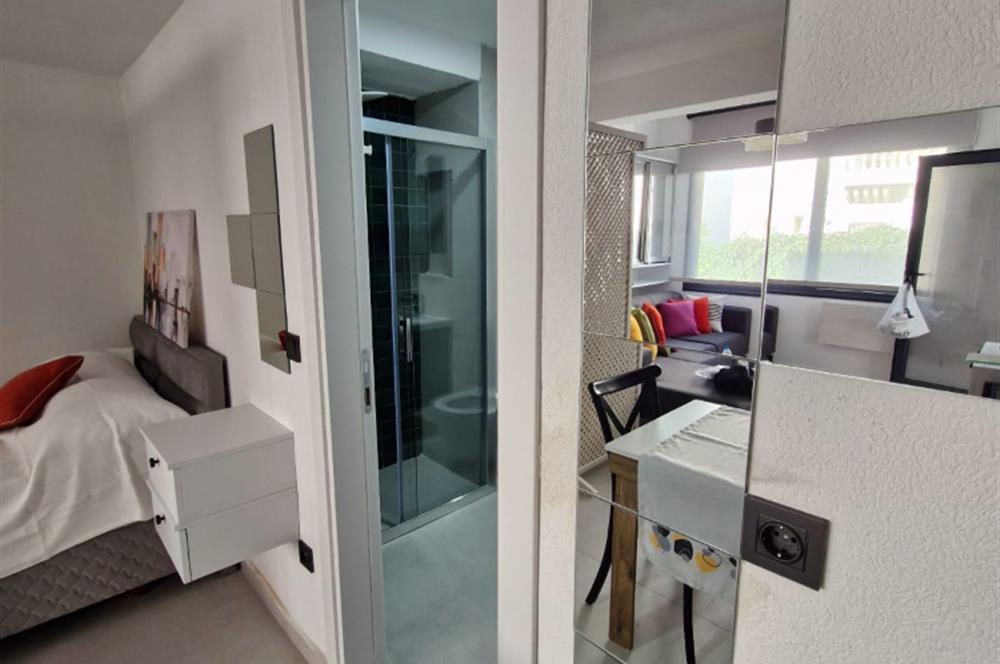 Bodrum Cevat Şakir'de 1+0 Müstakil Girişli Kiralık Stüdyo Daire