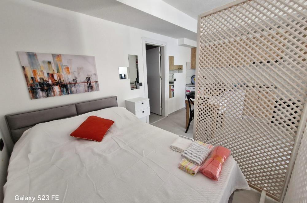 Bodrum Cevat Şakir'de 1+0 Müstakil Girişli Kiralık Stüdyo Daire