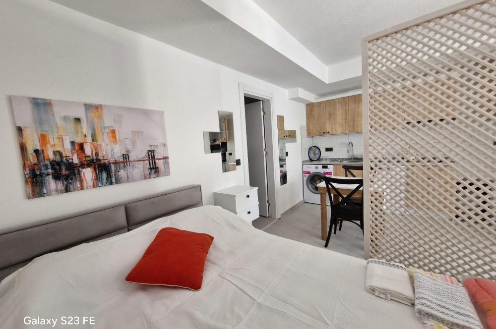 Bodrum Cevat Şakir'de 1+0 Müstakil Girişli Kiralık Stüdyo Daire