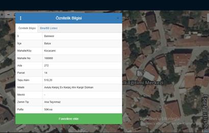 C21 LOCA'DAN BALYA ÇARŞISINDA KONUT VE 2 ADET DÜKKAN 571,77 m²