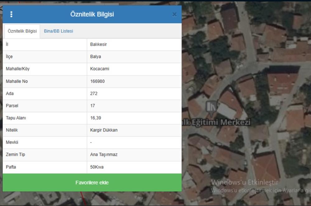 C21 LOCA'DAN BALYA ÇARŞISINDA KONUT VE 2 ADET DÜKKAN 571,77 m²