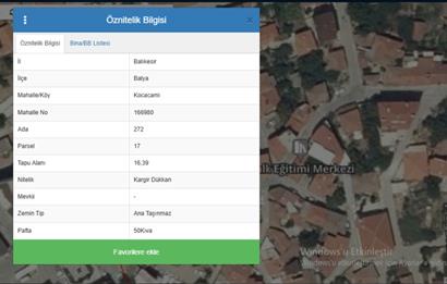 C21 LOCA'DAN BALYA ÇARŞISINDA KONUT VE 2 ADET DÜKKAN 571,77 m²