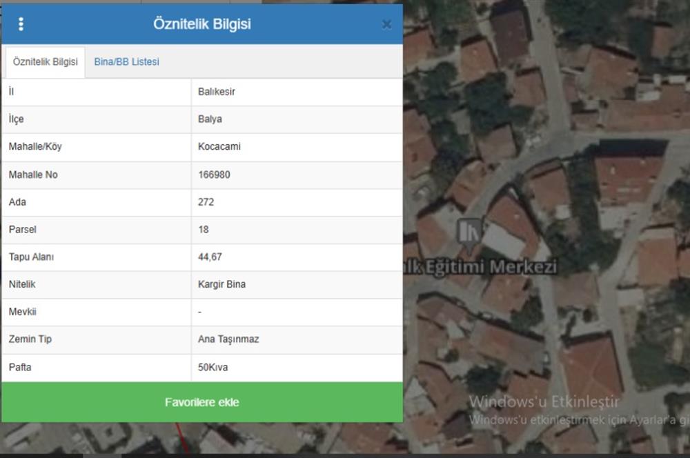 C21 LOCA'DAN BALYA ÇARŞISINDA KONUT VE 2 ADET DÜKKAN 571,77 m²
