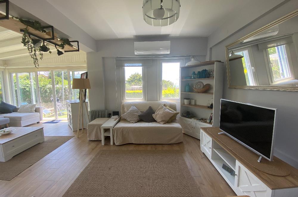 Bodrum Ortakent Yahşi’de Özel Kum Plajlı - Havuzlu Site İçerisinde Kiralık Deniz Manzaralı Müstakil Bahçeli Dubleks