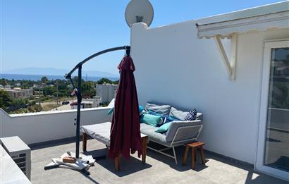 Bodrum Ortakent Yahşi’de Özel Kum Plajlı - Havuzlu Site İçerisinde Kiralık Deniz Manzaralı Müstakil Bahçeli Dubleks