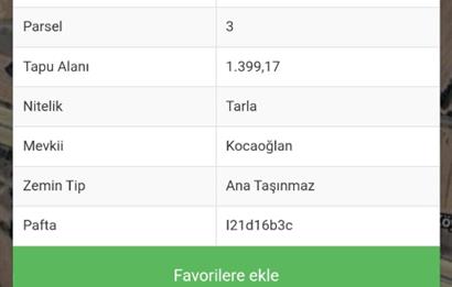 C21 LOCA'DAN DURSUNBEY SELİMAĞA'DA 1399 M2 SATILIK HOBİ BAHÇESİ