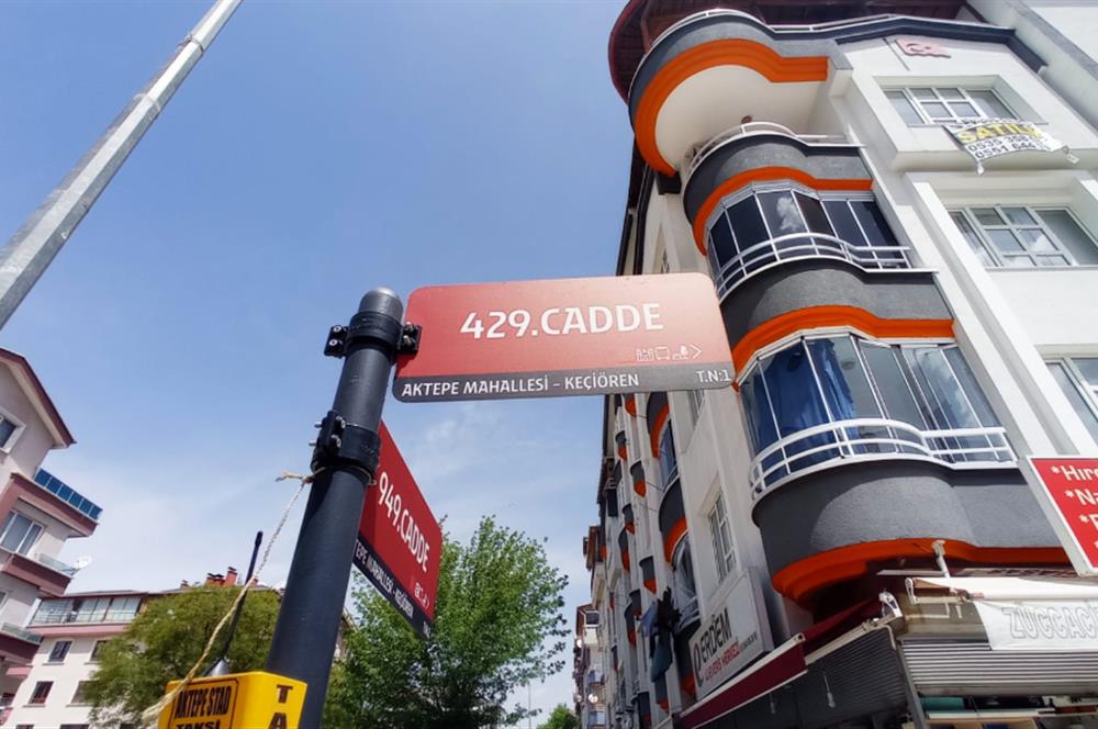 KEÇİÖREN AKTEPE CADDE ÜSTÜNDE MUHTEŞEM FIRSAT 3+1 DAİRE