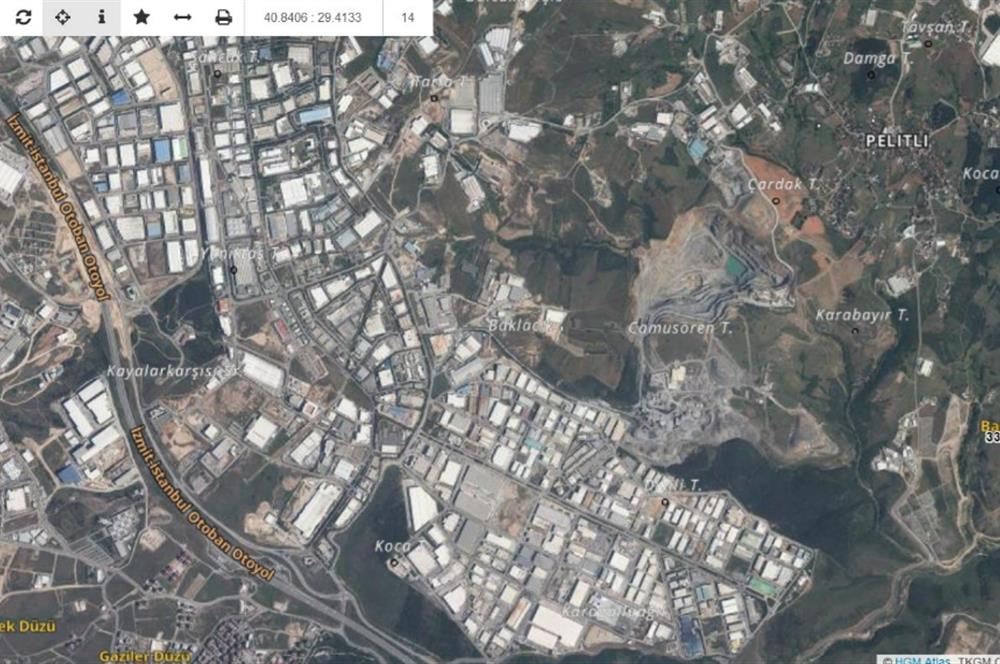 5.800 m² 4 Kat Konut İmarlı Arsa Gebze Pelitli Bağlar Düzünde