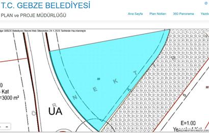 5.800 m² 4 Kat Konut İmarlı Arsa Gebze Pelitli Bağlar Düzünde