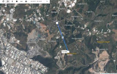 5.800 m² 4 Kat Konut İmarlı Arsa Gebze Pelitli Bağlar Düzünde