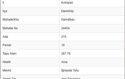 CENTURY21|NEXAR'DAN İĞNEADA'YA 20DK - BİRLEŞİK KONUT İMARLI ARSA