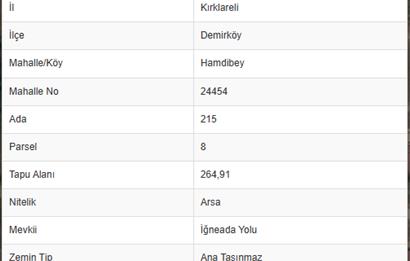 CENTURY21|NEXAR'DAN İĞNEADA'YA 20DK - BİRLEŞİK KONUT İMARLI ARSA