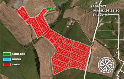 Çatalca Kabakça Köyünde Alt Yapılı 200 m² Saklı Bahçe