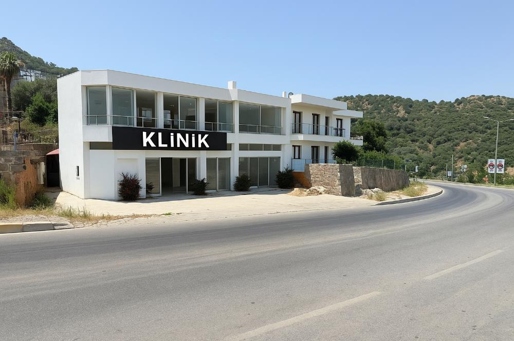 Bodrum Ortakent Yahşi’de Kiralık Anayol Yol Üzerinde Geniş Vitrinli Tabela Değeri Yüksek Ticari Bina | Showr