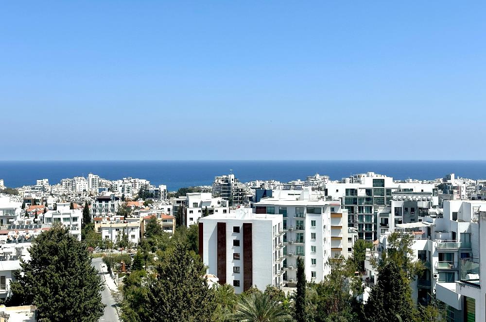 KKTC Girne Akacan Elegance Full Eşyalı Deniz ve Dağ Manzaralı Satılık 2+1 Daire