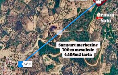 İzmir Bayındır Sarıyurt Mahallesi’nde 4405 m² Satılık Tarla!