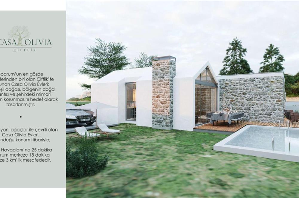 Bodrum Yalıçiftlik Projeden Satılık Özel Havuzlu Villalar