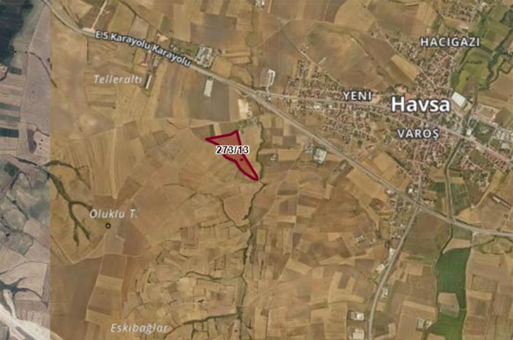EDİRNE HAVSA'DA 47442 M² SATILIK TARLA