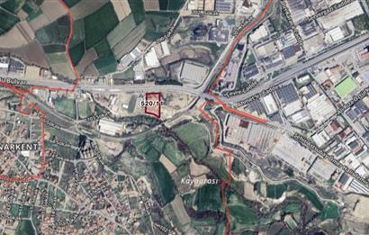 DENİZLİ ORGANİZE SANAYİYE YAKIN ANA CADDE ÜZERİ KİRALIK ARSA