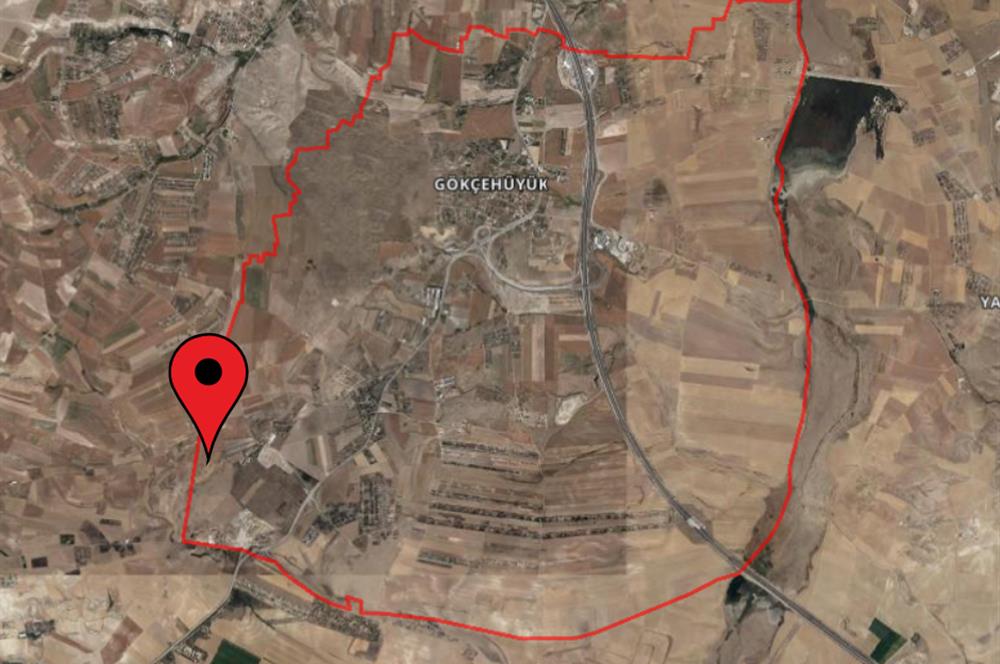 GÖLBAŞI GÖKÇEHÖYÜK 7300 m² TEK TAPU TARLA