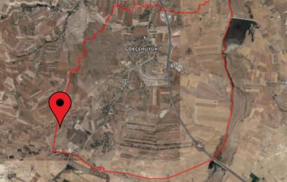 GÖLBAŞI GÖKÇEHÖYÜK 7300 m² TEK TAPU TARLA