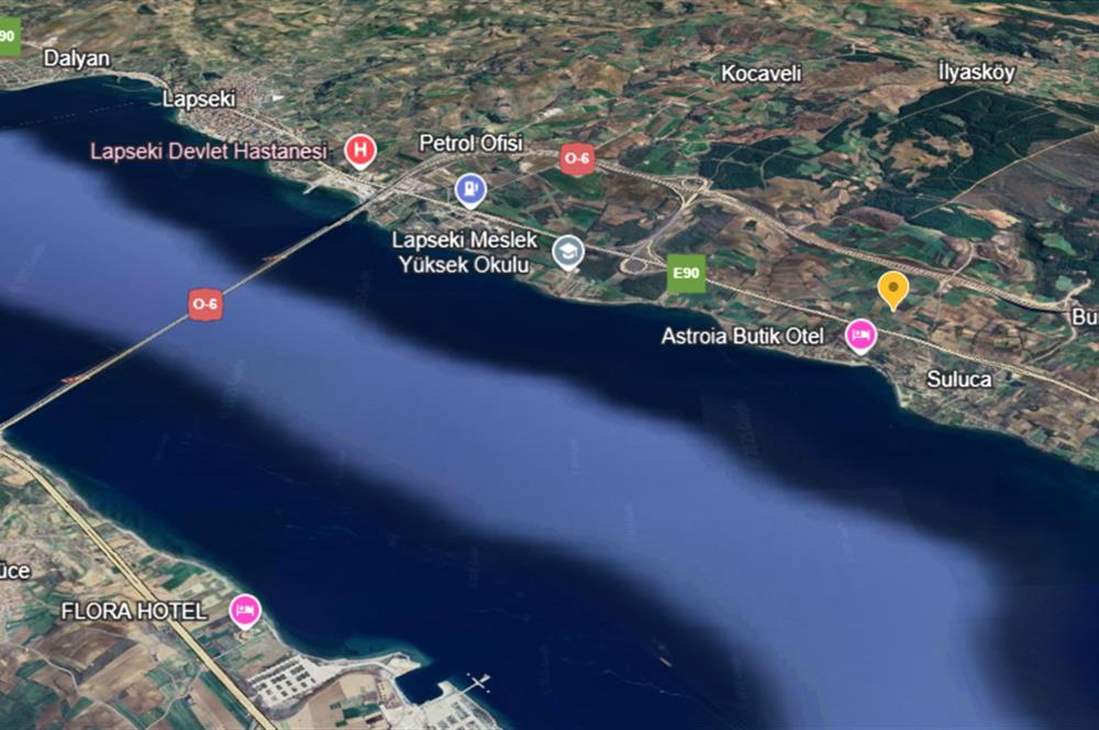 ÇANAKKALE LAPSEKİ'DE MERKEZİ KONUMDA 5.064 m2 YATIRIMLIK TARLA