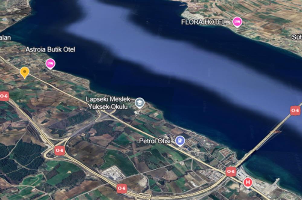 ÇANAKKALE LAPSEKİ'DE MERKEZİ KONUMDA 5.064 m2 YATIRIMLIK TARLA