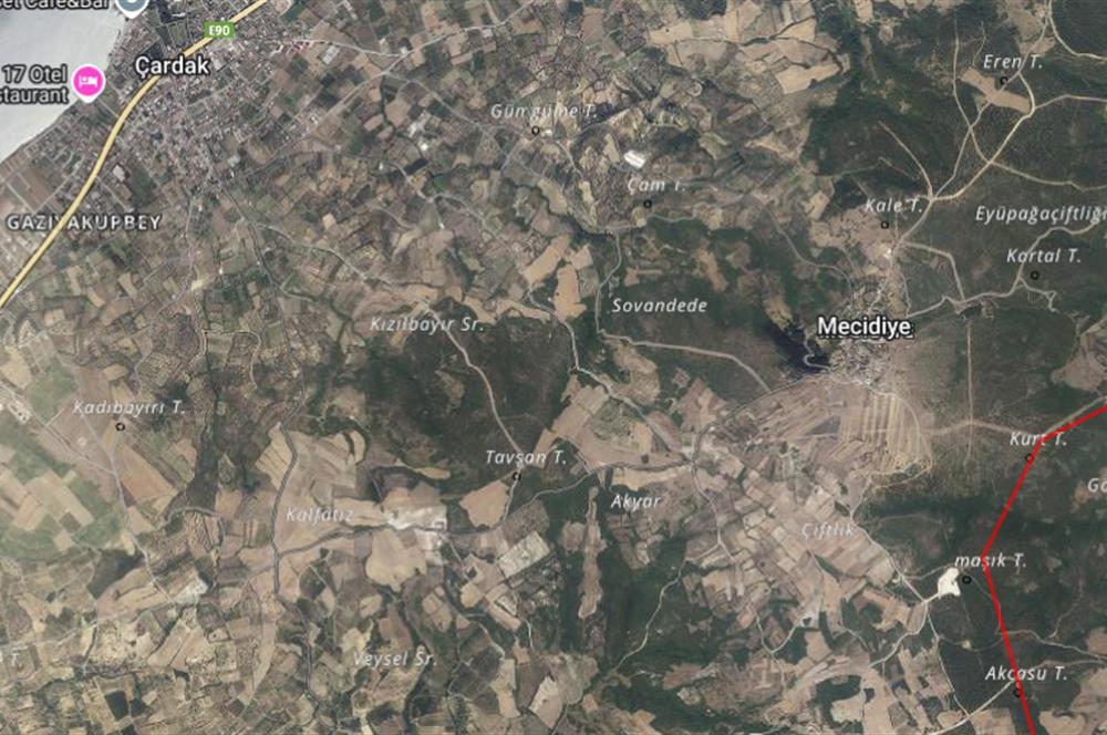 ÇANAKKALE LAPSEKİ ADATEPE'DE 3.473 m2 YATIRIMLIK TARLA