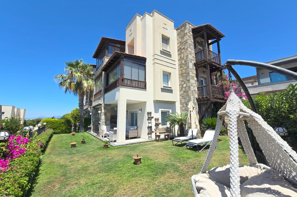 Yalıkavak Anfora Villalarında Eşsiz Deniz Manzaralı Köşe Konum Müstakil Bahçeli Modern Villa