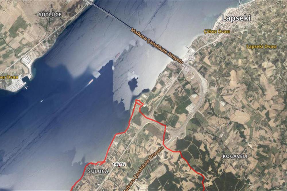ÇANAKKALE LAPSEKİ'DE MERKEZİ KONUMDA 5.064 m2 YATIRIMLIK TARLA